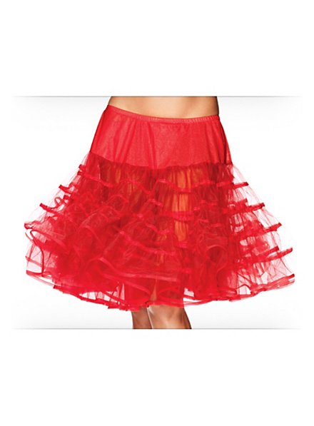 Petticoat Middellang Rood