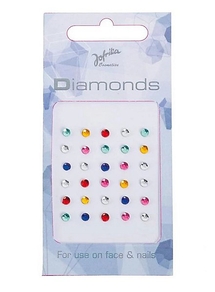 Piedras Brillantes Para La Cara Autoadhesivas Multicolor