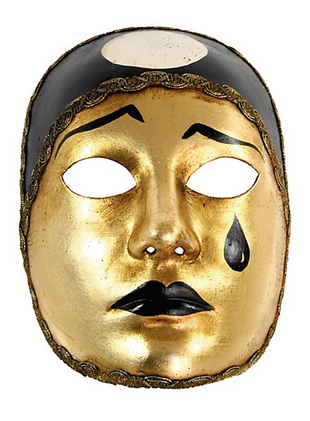 Pierrot normale oro - masque vénitien