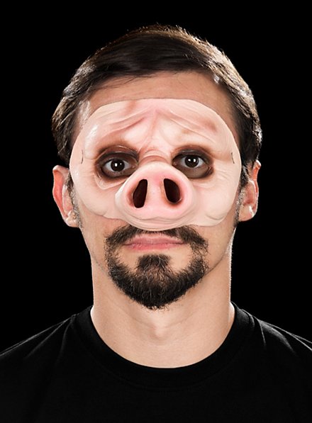 Piggy Halbmaske aus Latex