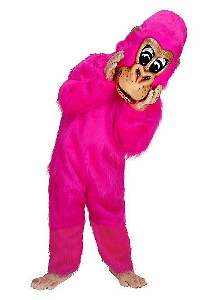 Pink Gorilla Mascot
