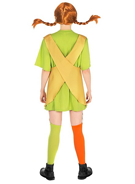 grün/orange 98/116 Maskworld Pippi Langstrumpf Strumpfhose für Kinder