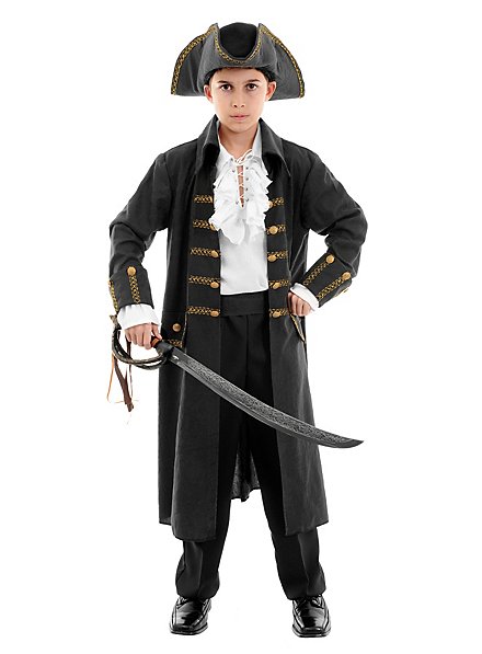 Pirat schwarz Kinderkostüm