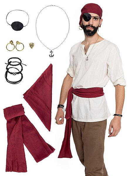 Pirat – Zubehör Set für Herren