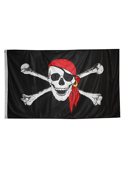 Pirate Flag with Head Scarf 