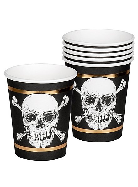 Pirate paper cups 6 pieces