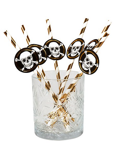 Pirate paper straws 6 pieces
