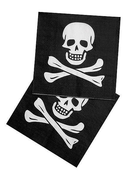 Piraten Partygeschirr Servietten (12Stk.) lose