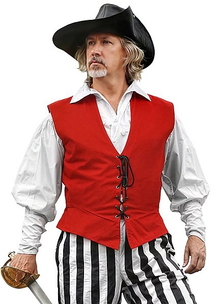 Piratenvest Rood