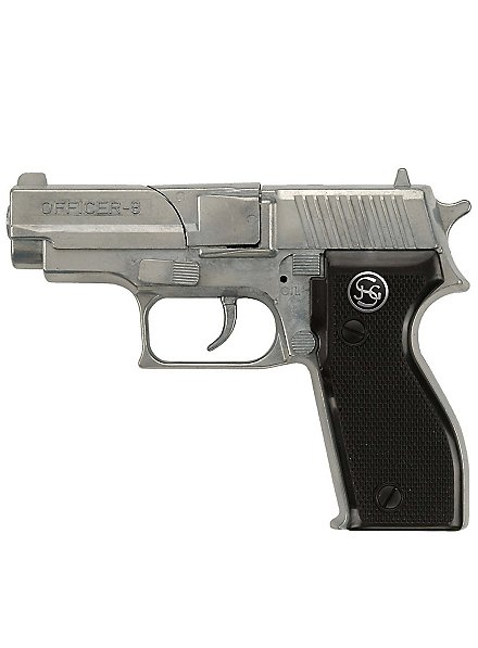 Pistola della polizia per agenti, pistola giocattolo a 8 colpi