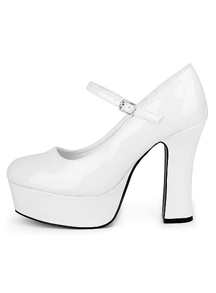 Plateau Schuhe weiss