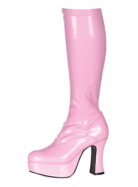 Plateau Stiefel mit Reißverschluss pink 