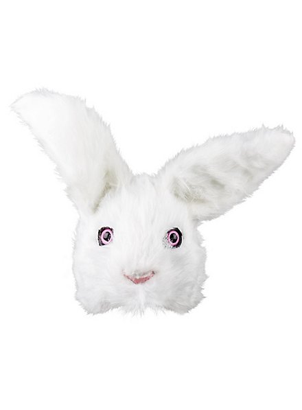 Plush bunny half mask