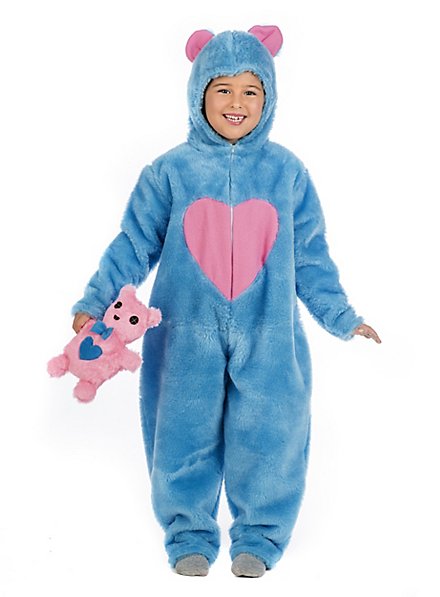 Plush costume fluffy bear blue children costume