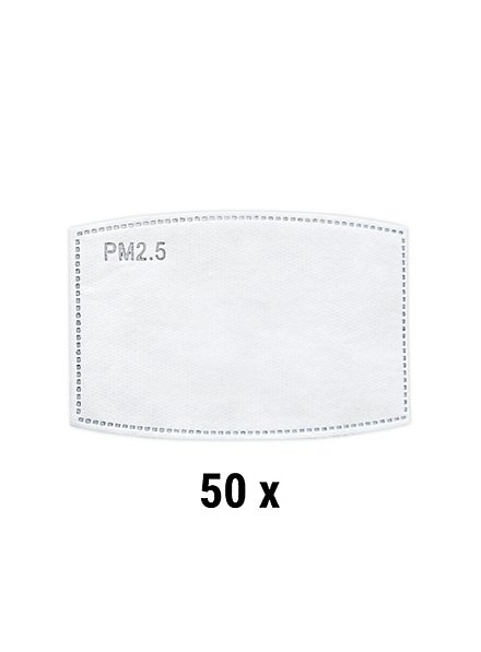 PM 2.5 Filter für Stoffmasken - 50 Stück