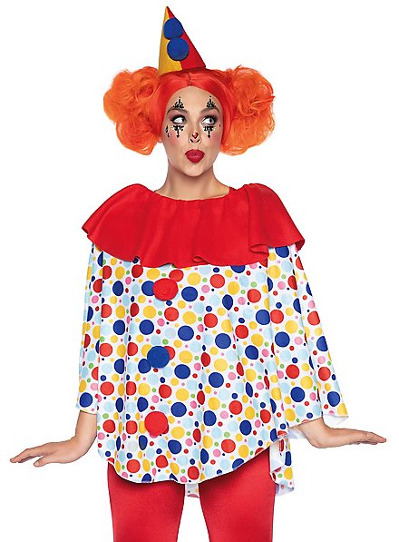 Poncho da clown con cappello
