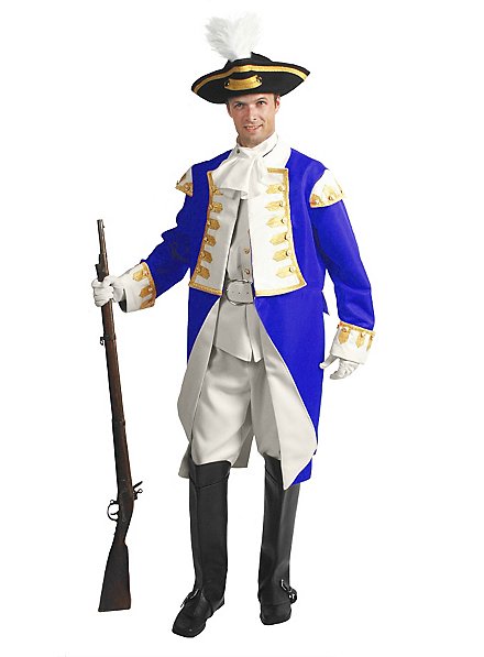 preußische Uniform Jacke blau Offizier Gendarm Soldat Karneval Kostüm Gr 58/60 