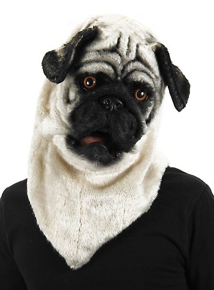 Pug Mask with Moving Mouth