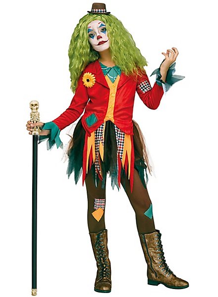 Ragged Horror Clown Child Costume - maskworld.com
