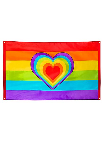 Rainbow Banner Heart