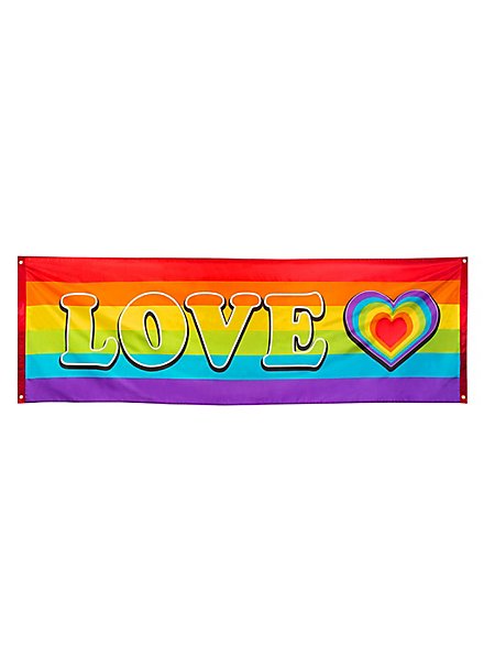 Rainbow banner Love