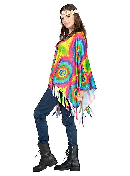 LONG V-NECK PONCHO TALES OF BATIK