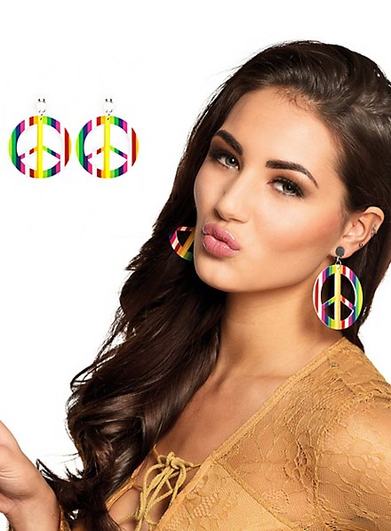 Rainbow Peace Earrings