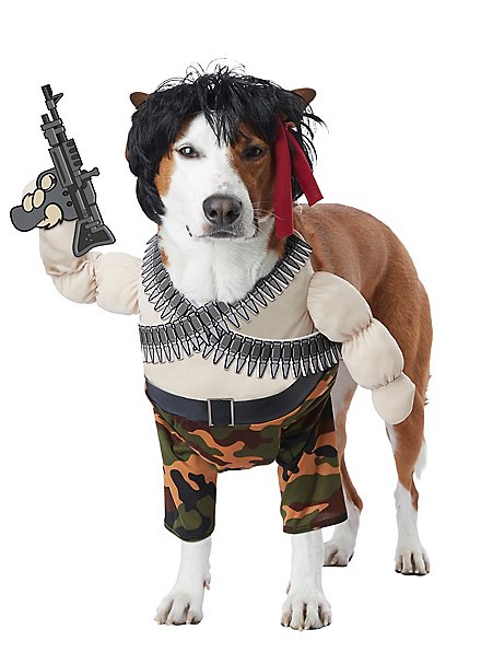Rambo Kostüm für Hunde - maskworld.com