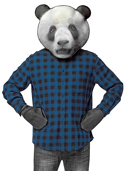 Realistischer Panda Accessoire Set