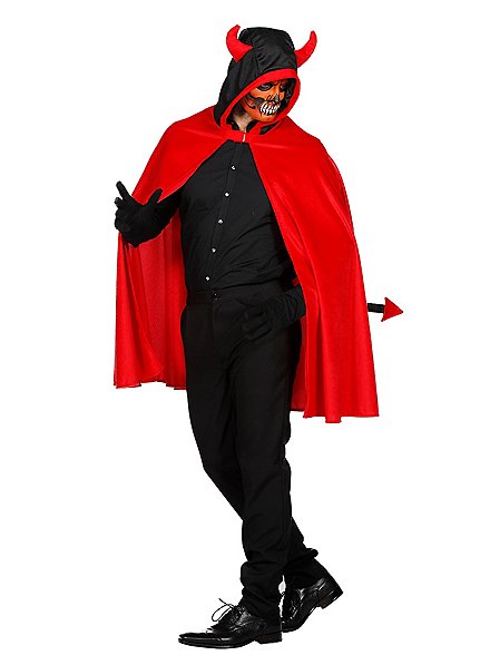 Red devil cape for adults - maskworld.com