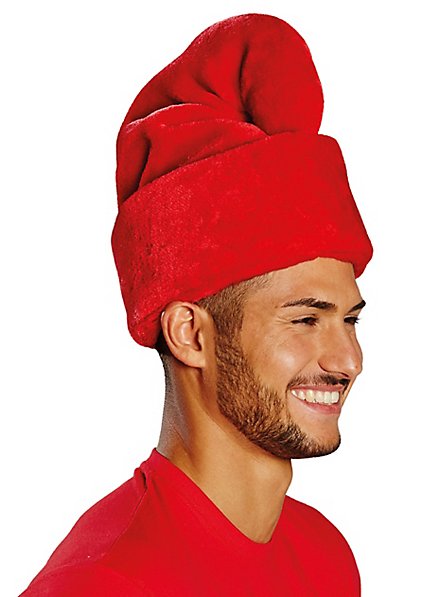 Red plush dwarf hat