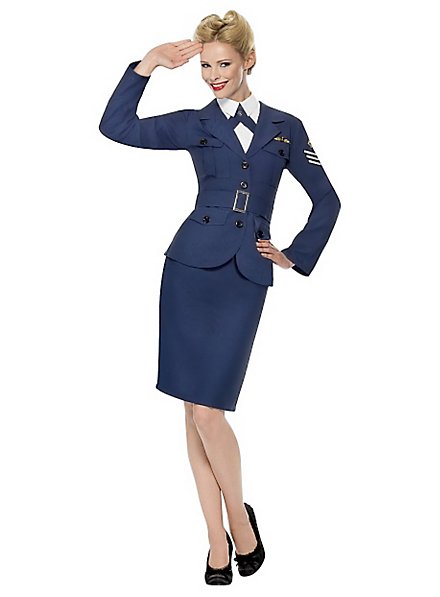 Retro Air Force Pilotin Kostüm