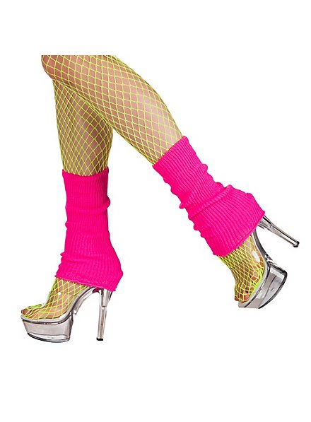 Retro leg warmers neon-pink