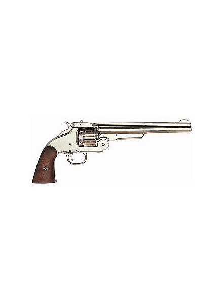 Revolver « Magnum » nickelé Arme décorative