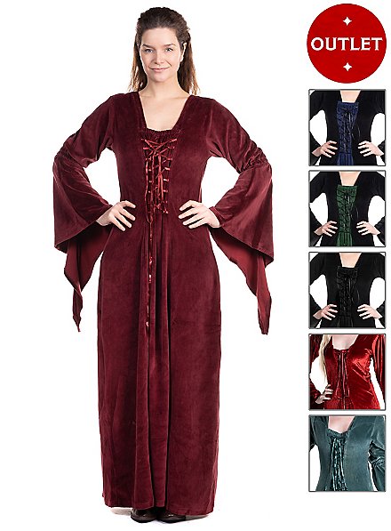 Robe médiévale en velours - Circé