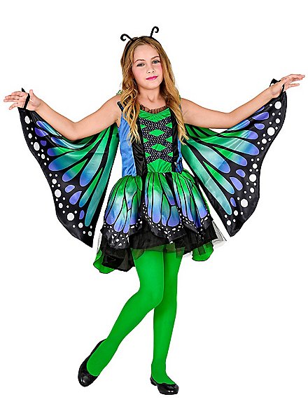 Robe papillon verte pour enfants