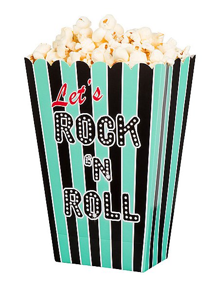 Rock'n'Roll Popcorntüten 4 Stück