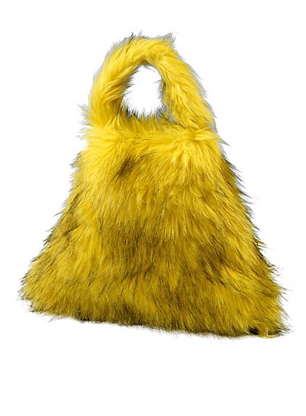 Sac en peluche jaune