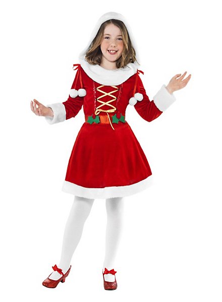 Santa Girl  Kids Costume