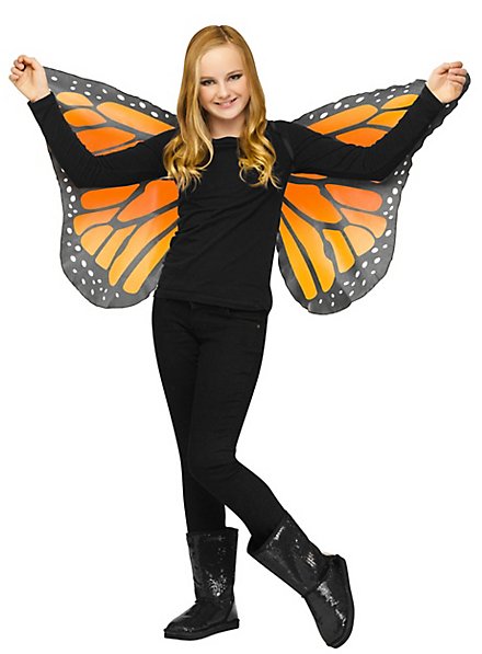 Schmetterlings Flügeltuch für Kinder gold