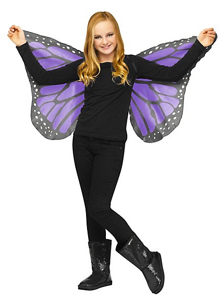 Schmetterlings Flügeltuch für Kinder lila