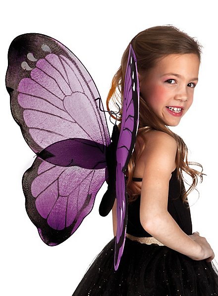 Schmetterlingsflügel klein schwarz-violett
