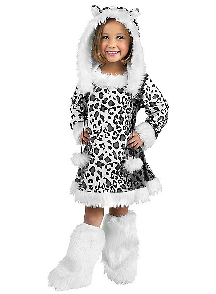 Schneeleopard Kostüm für Mädchen