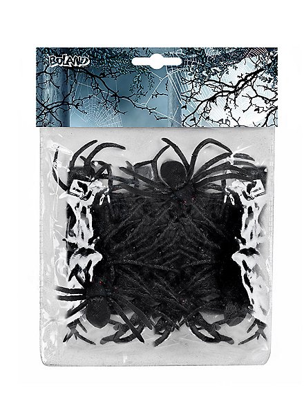 30-teiliges Set Gruselige Spinnen – Halloween-Deko Aus Kunststoff, Wasserfest & Wiederverwendbar
