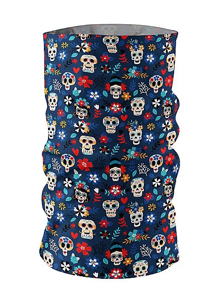 Bandana Multifunzione Testa Di Lupo Blu – Per Ciclismo, Moto, Campeggio, Passamontagna Elasticizzato