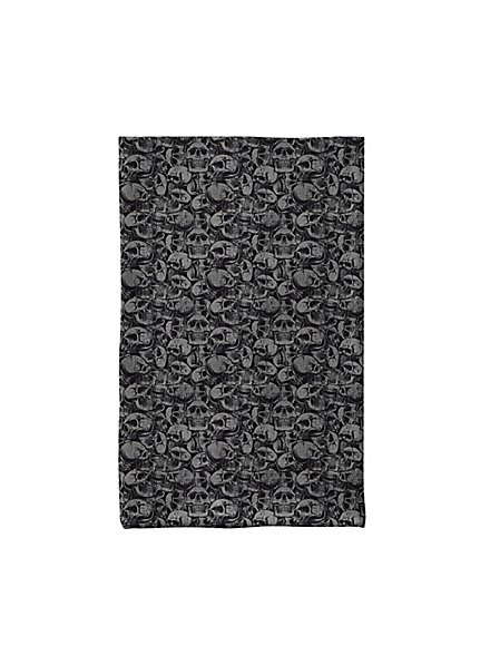 SCIARPA Punk Nera Bianca Beige TESCHI Bianchi Foulard Uomo Skull Nero Teschio - Foto 4