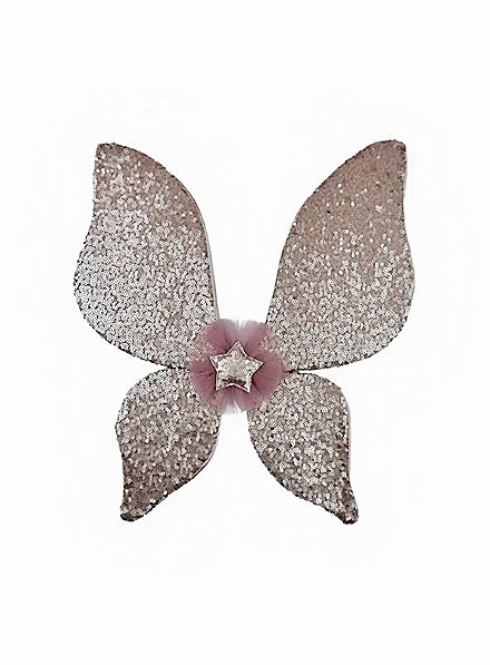 Sequins fairy wings Aurelia old pink