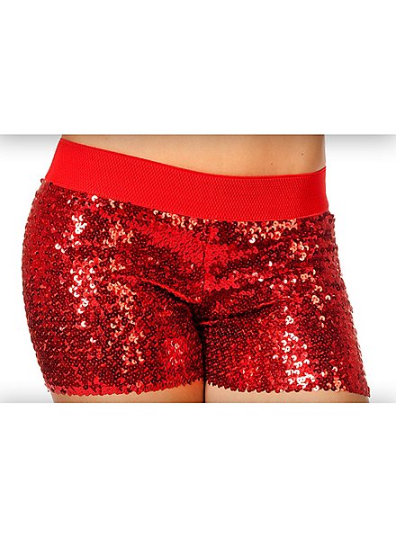 Sequins hot pants pink