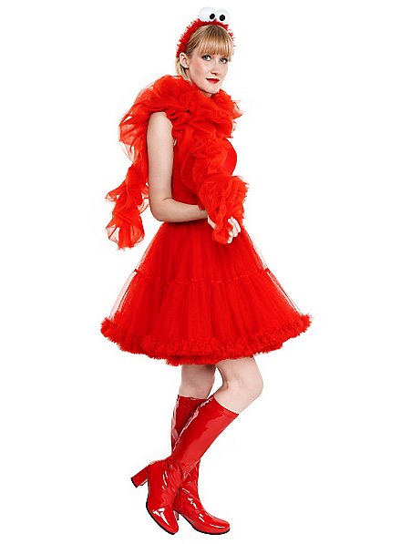 slim fit dress slacks Sesame Street Elmo Infant Baby Girls French Terry Dress Red 12 Months main image 1