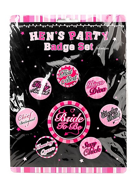 Set de badges pour fête de mariage